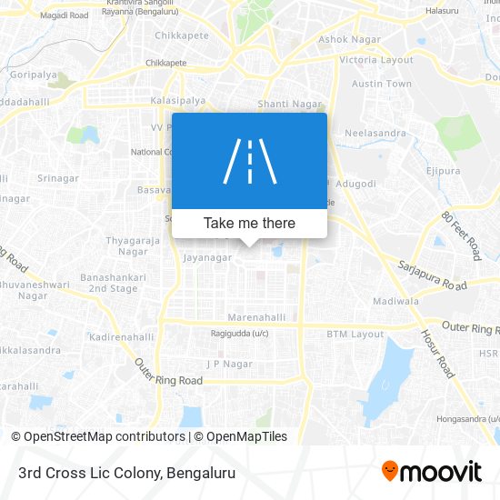 3rd Cross Lic Colony map