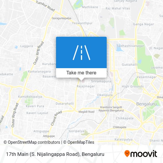 17th Main (S. Nijalingappa Road) map