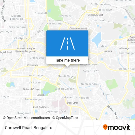 Cornwell Road map