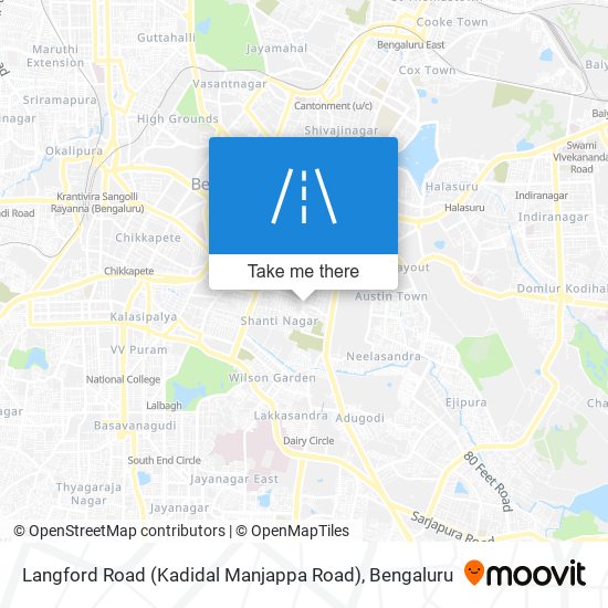 Langford Road (Kadidal Manjappa Road) map