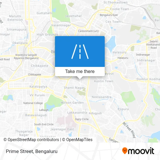 Prime Street map