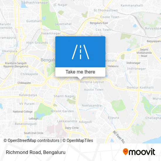 Richmond Road map