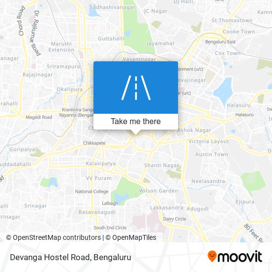Devanga Hostel Road map