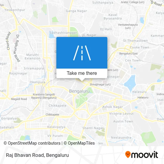 Raj Bhavan Road map