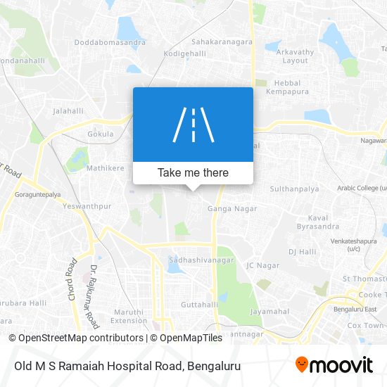 Old M S Ramaiah Hospital Road map