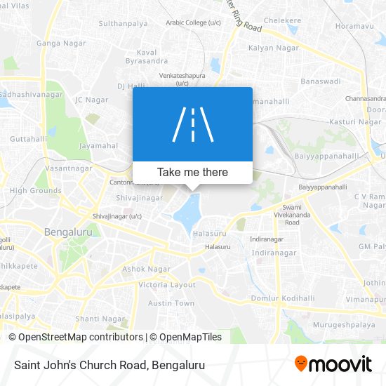 Saint John's Church Road map