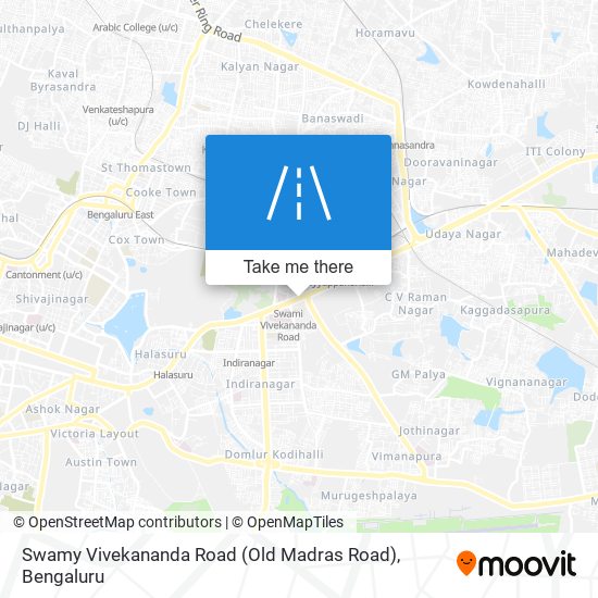 Swamy Vivekananda Road (Old Madras Road) map