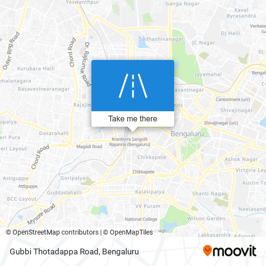 Gubbi Thotadappa Road map