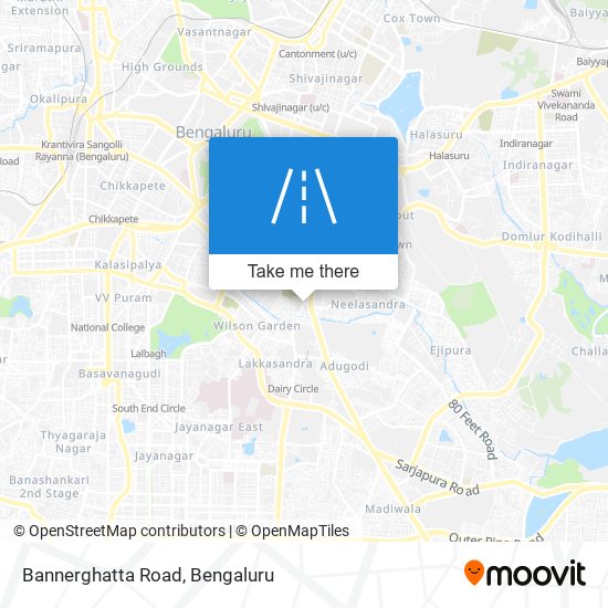 Bannerghatta Road map