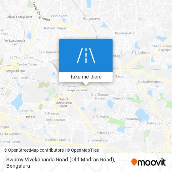 Swamy Vivekananda Road (Old Madras Road) map