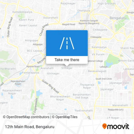 12th Main Road map
