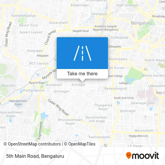 5th Main Road map