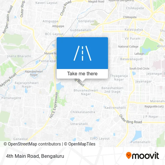 4th Main Road map