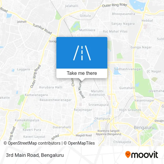 3rd Main Road map