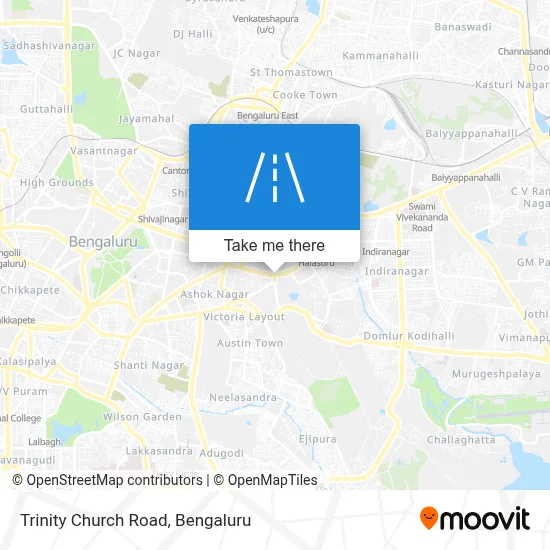 Trinity Church Road map