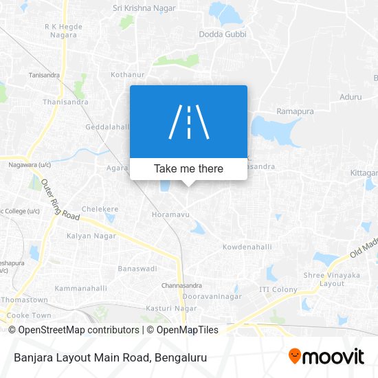 Banjara Layout Main Road map