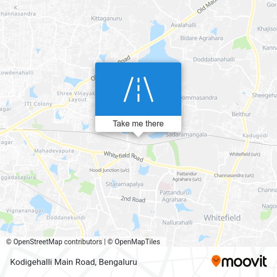 Kodigehalli Main Road map