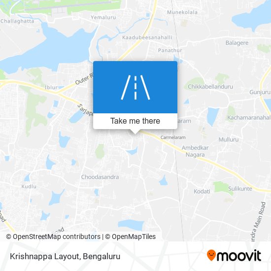 Krishnappa Layout map