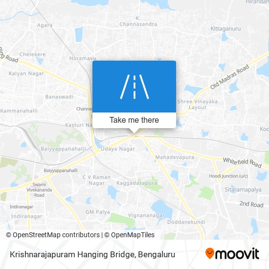 Krishnarajapuram Hanging Bridge map