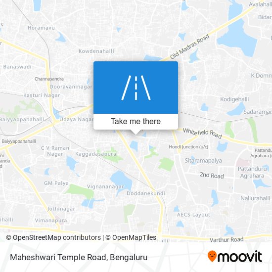 Maheshwari Temple Road map