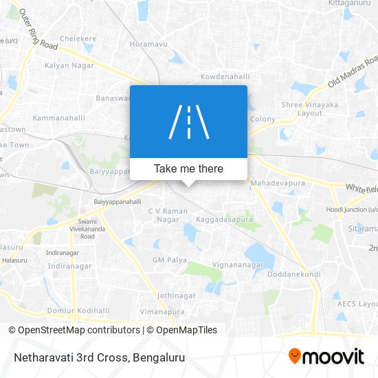 Netharavati 3rd Cross map