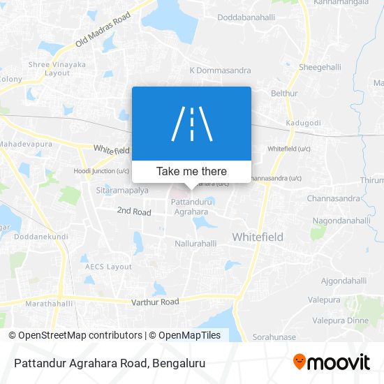 Pattandur Agrahara Road map