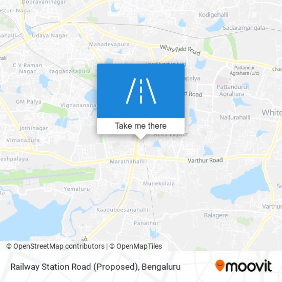 Railway Station Road (Proposed) map