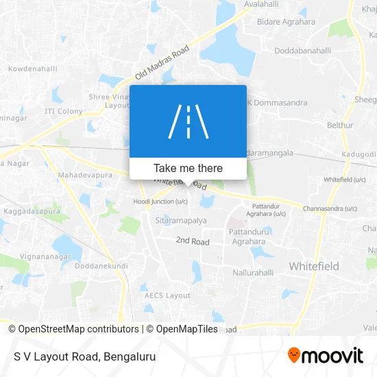 S V Layout Road map