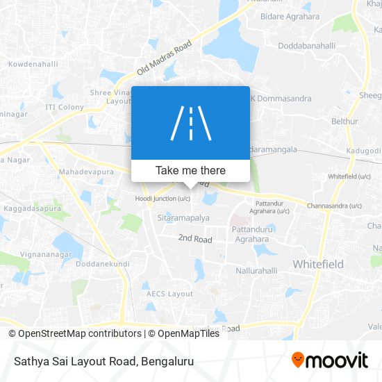 Sathya Sai Layout Road map