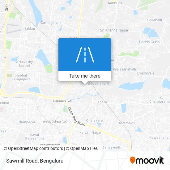 Sawmill Road map