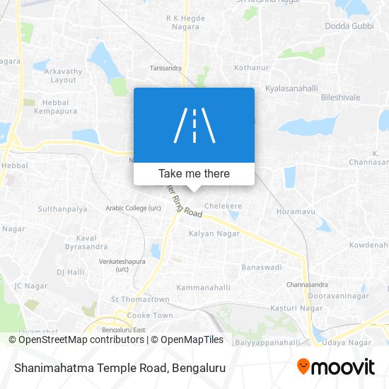 Shanimahatma Temple Road map