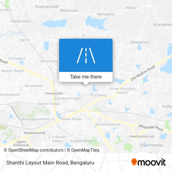 Shanthi Layout Main Road map