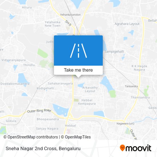 Sneha Nagar 2nd Cross map