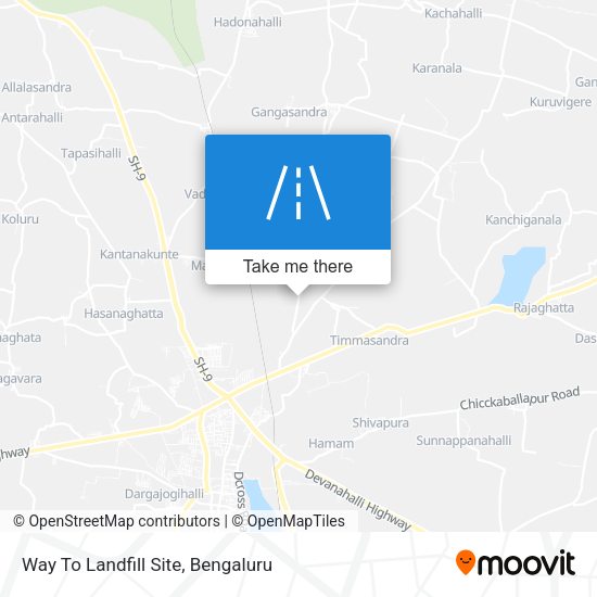 Way To Landfill Site map