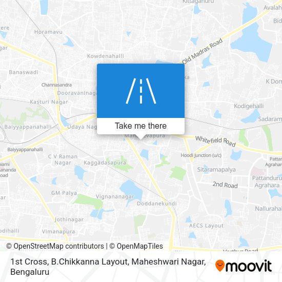 1st Cross, B.Chikkanna Layout, Maheshwari Nagar map