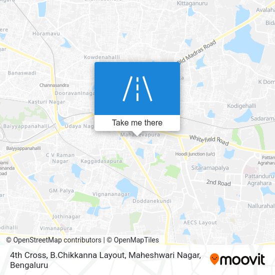4th Cross, B.Chikkanna Layout, Maheshwari Nagar map
