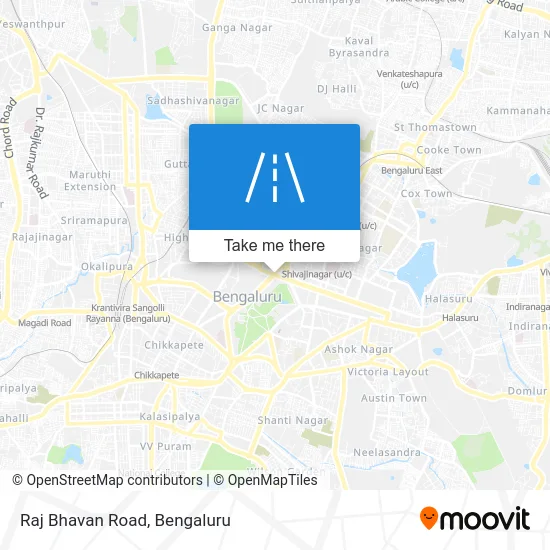 Raj Bhavan Road map