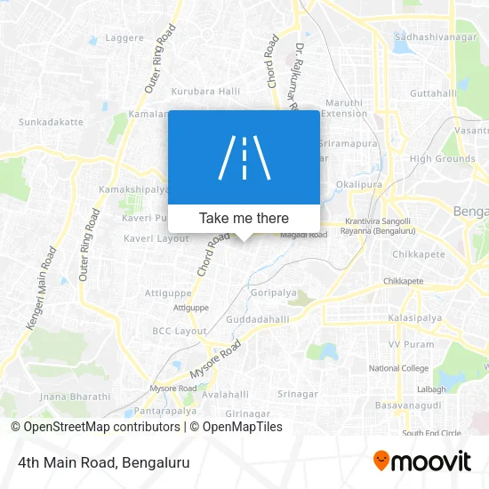 4th Main Road map