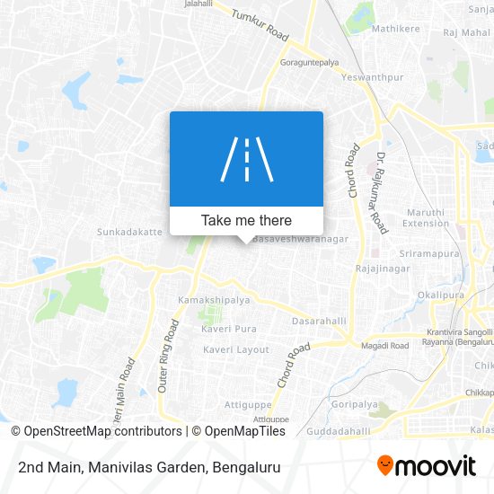 2nd Main, Manivilas Garden map