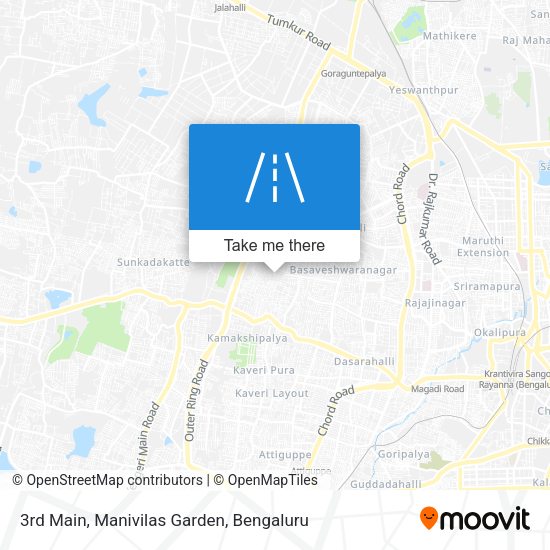 3rd Main, Manivilas Garden map