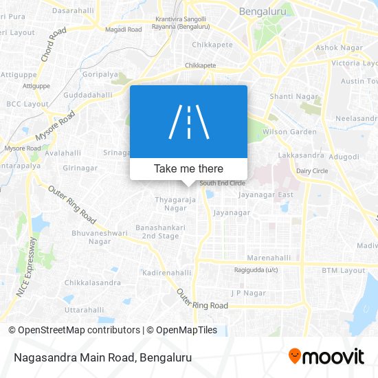 Nagasandra Main Road map