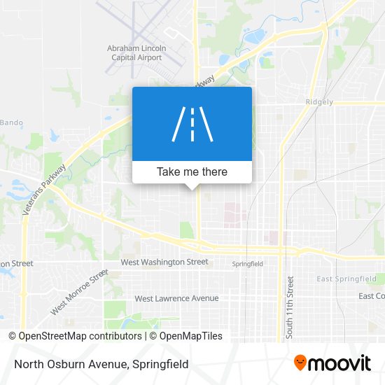 North Osburn Avenue map