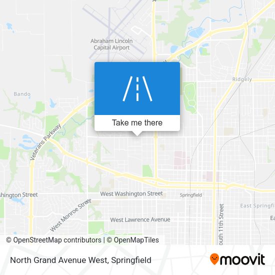 Mapa de North Grand Avenue West