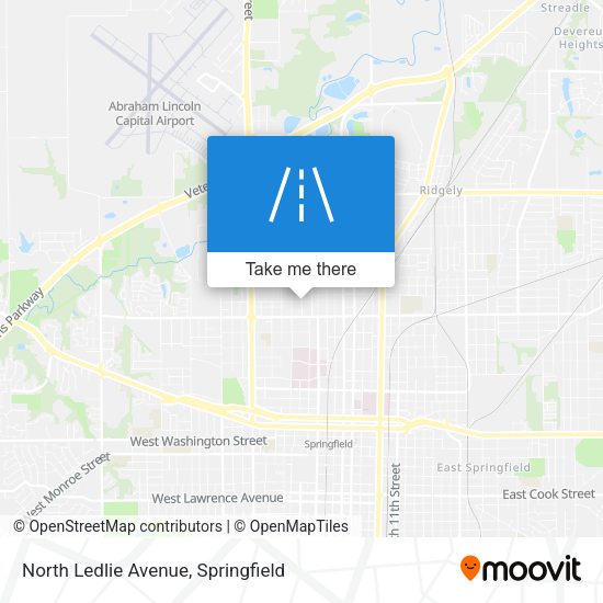 North Ledlie Avenue map