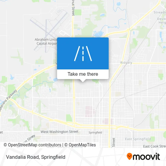 Vandalia Road map