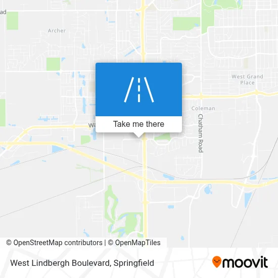 West Lindbergh Boulevard map