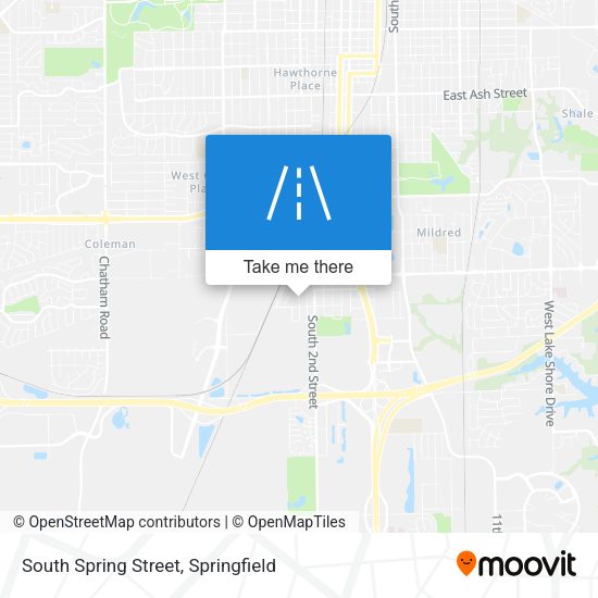 South Spring Street map