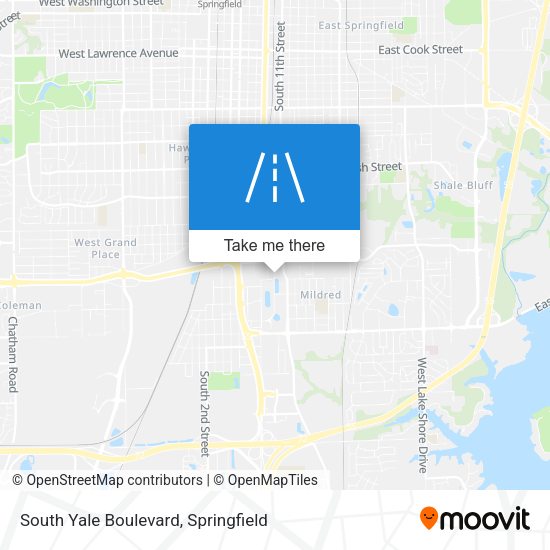 South Yale Boulevard map
