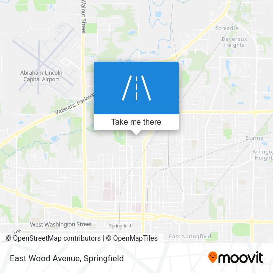 East Wood Avenue map
