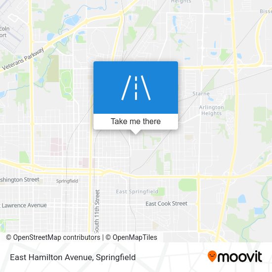 Mapa de East Hamilton Avenue